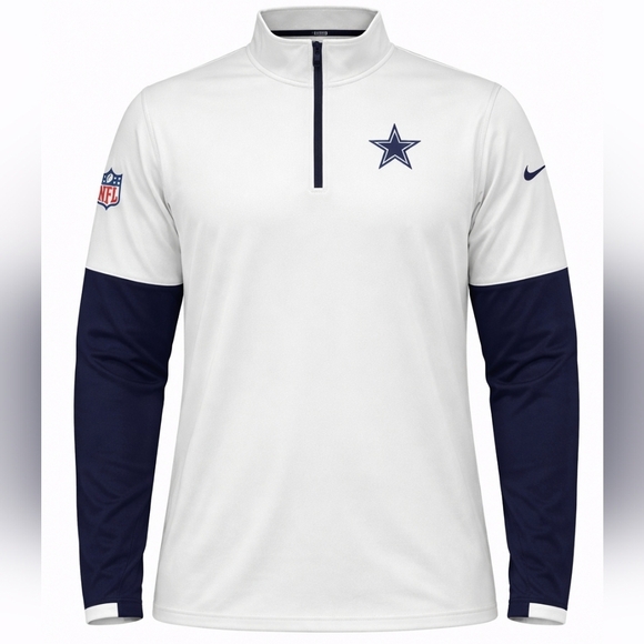 Nike Other - Nike Dallas Cowboys Sideline Half-Zip Pullover Jacket Men’s NFL Performance NWT